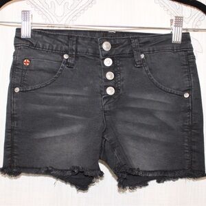 Hudson Premium Denim Black Wash Shorts. 5 Pockets - comfortable stretch…